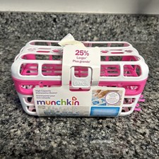 Munchkin High Capacity Dishwasher Basket Holds Bottle Lids  Nipples - Open Box