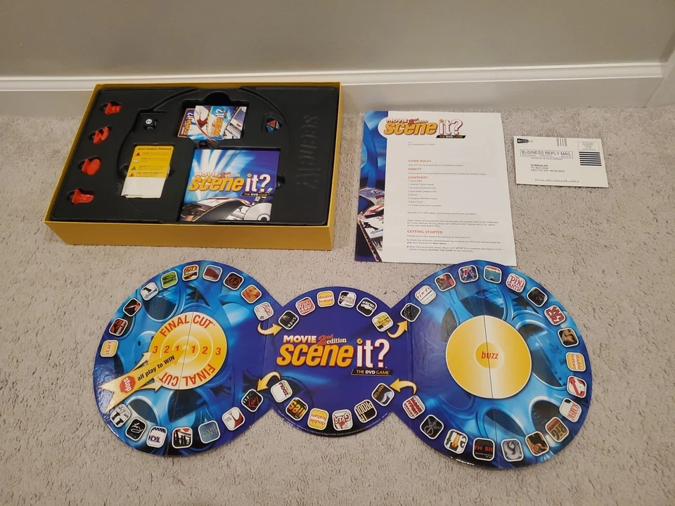 Mattel Scene it? Game Movie 2nd Edition (2007) Family Game Night Board Gaming - Image 2 of 4