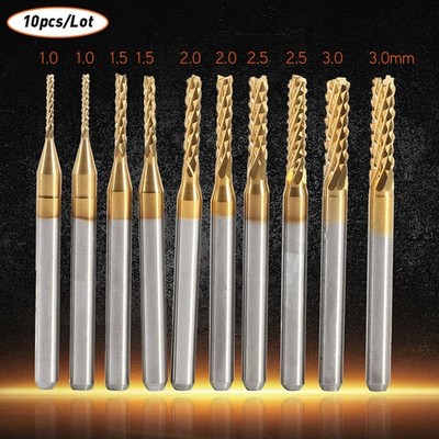 Milling Cutter Router Bit Woodworking 1.0/1.5/2.0/2.5/3.0mm CNC End Mills