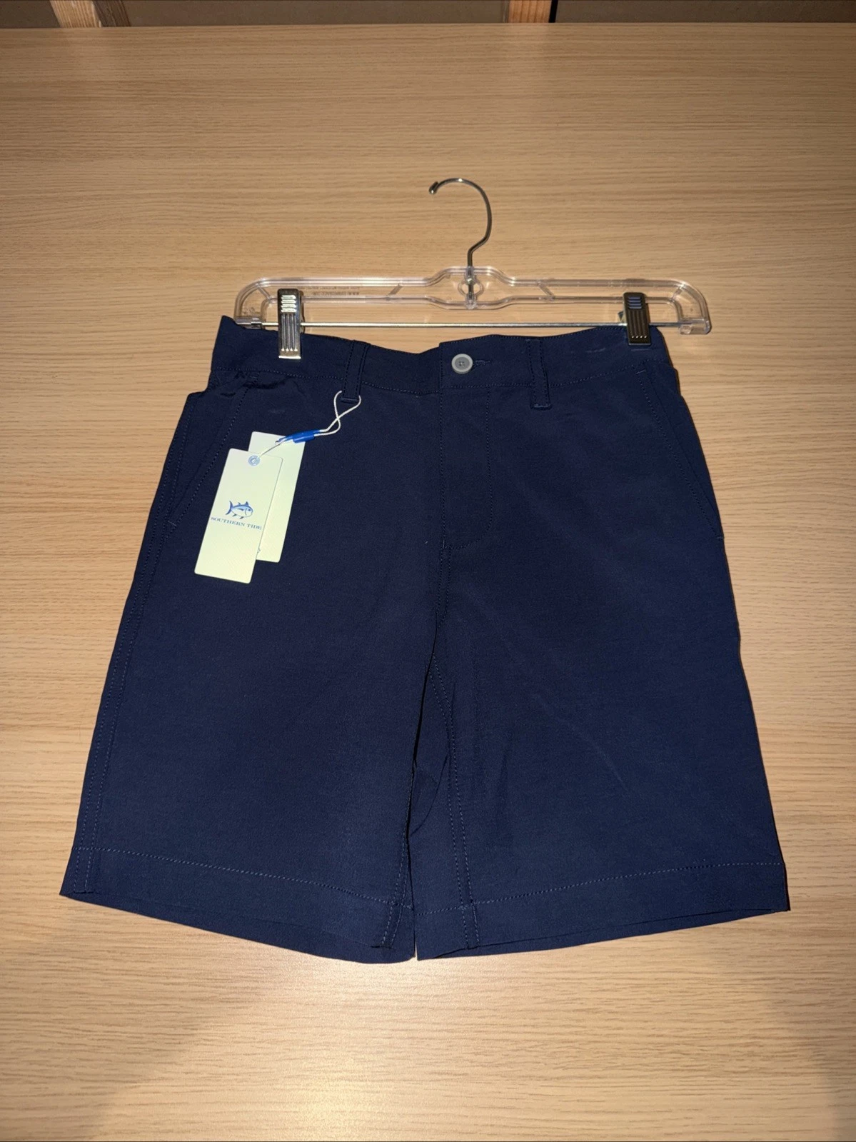 Southern Tide Shorts Mens 10 Blue Stretch Golf Casual Nylon Blend brrr Fishing