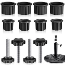 12 Pcs Patio Umbrella Base Hole Ring Cover and Cap Umbrella Stand Replacement...