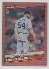 2020 Panini Donruss Retro 1986 Variations Holo Red Logan Allen #243 n1u