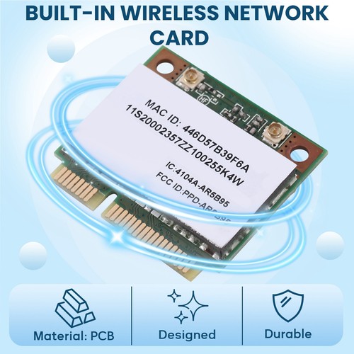 Atheros AR5B95 AR9285 Drahtlose Netzwerk Karte 2.4G 150Mbps PCI-E Halbhohe 6348 - Bild 3 von 7