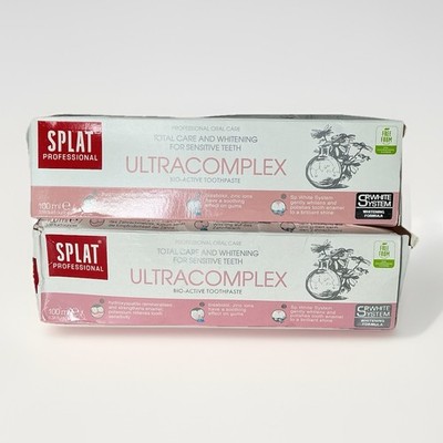 2X 100ml/3.4 oz  Splat Professional Ultracomplex Bio Active Toothpaste  2 Pack