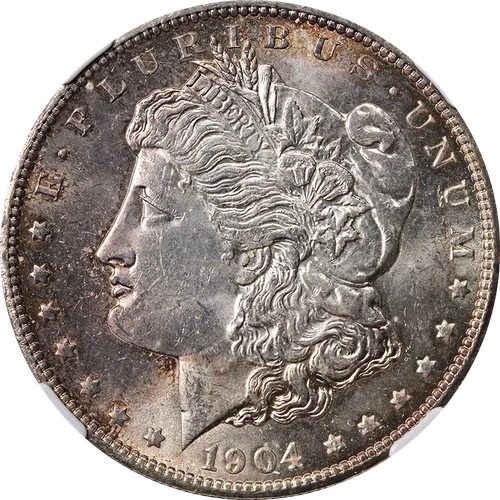 1904-O Morgan Silver Dollar NGC MS63 - Toning