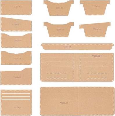 Acrylic Wallet Template Pattern Stencil Set for Clip Wallet Making DIY Keycha...