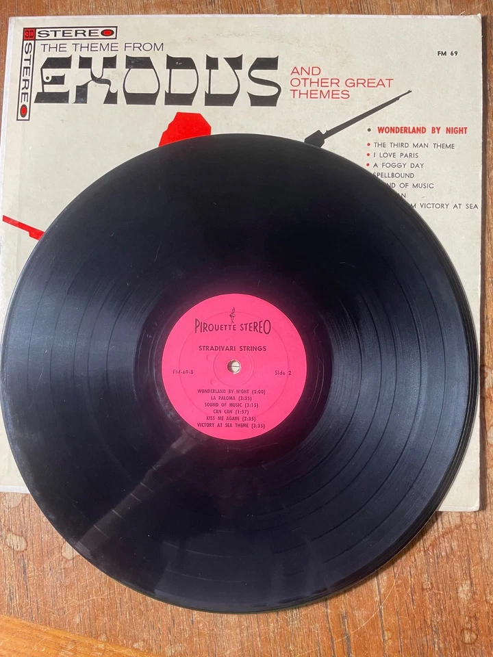 Тема из Исхода и другие великие темы Страдивари струны виниловая пластинка - Изображение 4 из 4