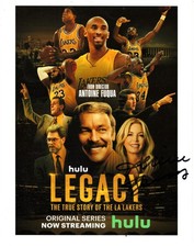 JENNIE   BUSS   SIGNED  HULU  8  X  10  0F STORY OF ALL STARS PLAY LAKER BALL