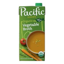 Pacific Foods Organic Vegetable Broth, 32 Ounce, 12 Per Case