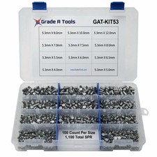 1100 Piece Self Piercing Rivet Kit  5.3mm - 1...