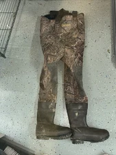 Cabelas Mossy Oak Duck Blind Waders Sz 10