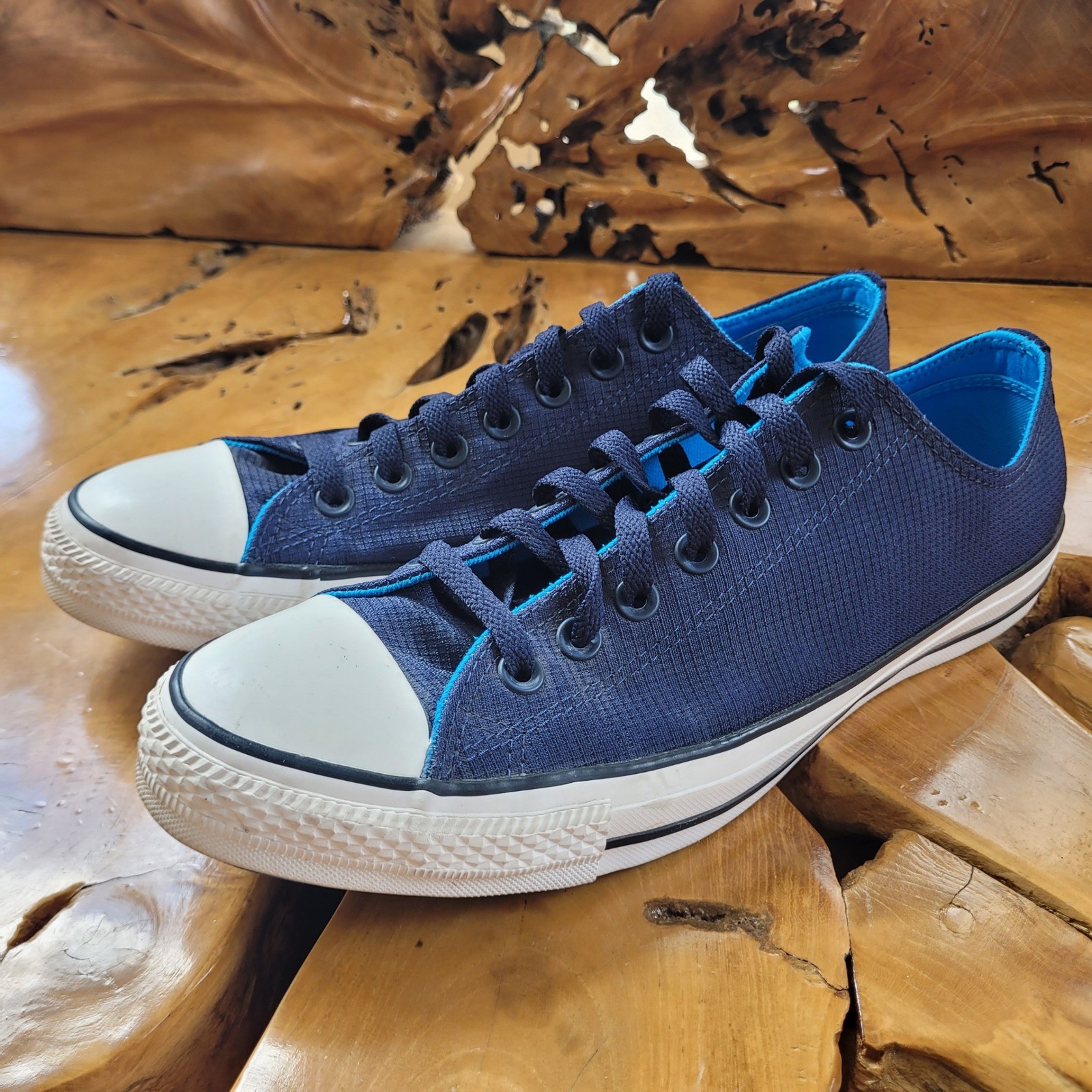 Converse Mens 10.5 Sneakers Navy Chuck Taylor All Star Low Top Classic Shoes