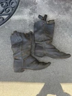 Antique Civil War WWI Era Leather Boots Distressed Artillery Pull straps AS IS