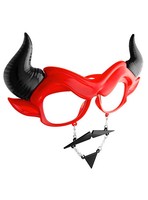 Partybrille Teufel - Lustige Brille Mit Bart