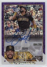 2023 Topps Chrome Rookie Purple Speckle Refractor 84/299 Luis Liberato Auto 0sm9