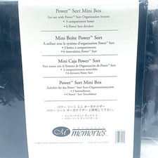 Creative Memories Power Sort Mini Box 3 Compartment Boxes 6 Dividers New Sealed