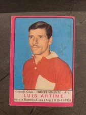 1967-68 Panini Calciatori LUIS ARTIME Independiente FIGURINA ESAURITA