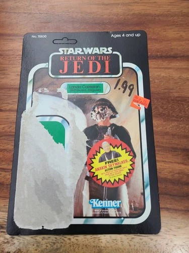 Vintage Star Wars ROTJ Biker Scout Card Back ONLY Unpunched