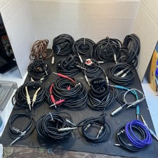 Music Cable Lot Guitar Cables And Xlr Cables Lot Of 23 Quality Chords