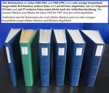 Berlin Sammlung 1948-1990 postfrisch gestempelt VIELE ZENTR.+ VOLLSTEMPEL 50100&euro;