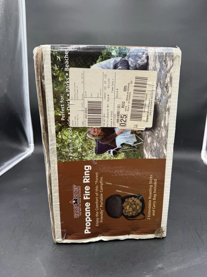 NUEVO SELLADO DE FÁBRICA Camp Chef Compacto Anillo de Fuego Portátil Propano Gas Fogata Foto 4 de 4