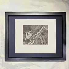 Reginald Marsh "Flying Concellos" CUSTOM FRAMED Art