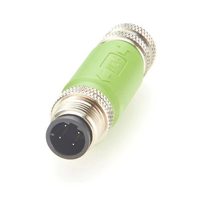 IP67 M12 D Code 4 Pin Cat5e Ethernet Connector Male to Female Coupler 1 PCS