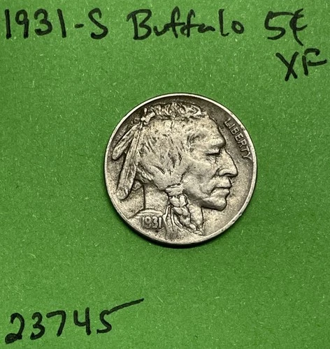 1931 S Buffalo 🦬 Indian Head Nickel 5c Xf Extra Fine