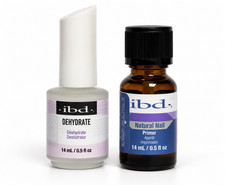 ibd DUO Natural Primer + Dehydrate Nail Dehydrator pH Balancing Agent 0.5oz