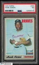 1970 Topps #500 Hank Aaron Atlanta Braves HOF PSA 7 NM