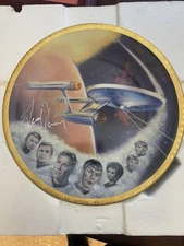 Leonard Nimoy Signed Star Trek Collectors Plate 