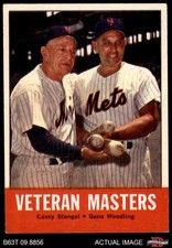 1963 Topps #43 Casey Stengel / Gene Woodling Veteran Masters Mets HOF 5 - EX