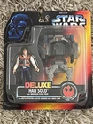 Star Wars Deluxe HAN SOLO with Smuggler Flight Pack Rebel Alliance Action Figure