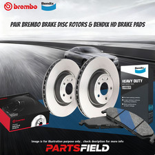Front Brembo Disc Rotors+Bendix Pads for Kia Carnival Grand Carnival 06-15 300mm