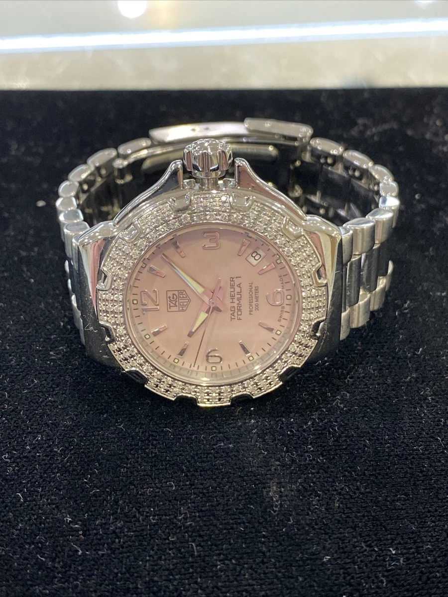 Tag Heuer Ladies Formula 1 Watch with Diamond Bezel WAC1216 eBay