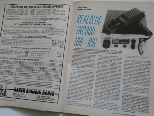 OZ *CB ACTION* RADIO AMATEUR MAGAZINE NOV 1989 PEARCE SIMPSON SUPER TIGER, ETC - Zdjęcie 14 z 23