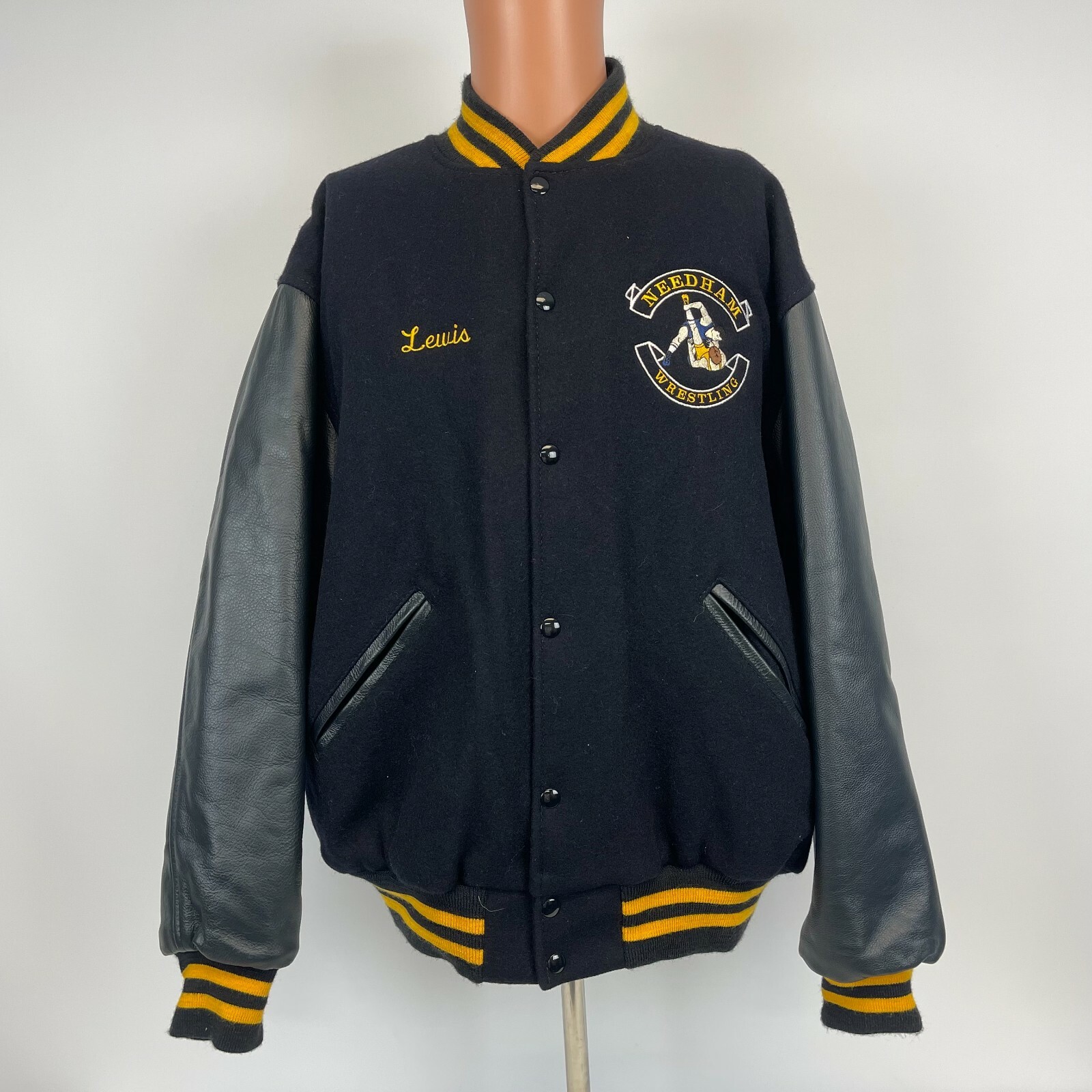 Needham High School Wrestling Wool Blend Varsity … - image 2