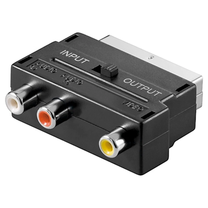 Audio-/Video-Adapter Scart-Stecker an 3x Cinch-Buchse - Bild 1 von 1