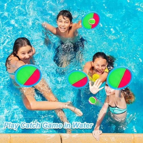 Ayeboovi Toss and Catch Ball Game Set Outdoor Toys for Kids Beach Pool Fun Blue - Picture 6 of 9