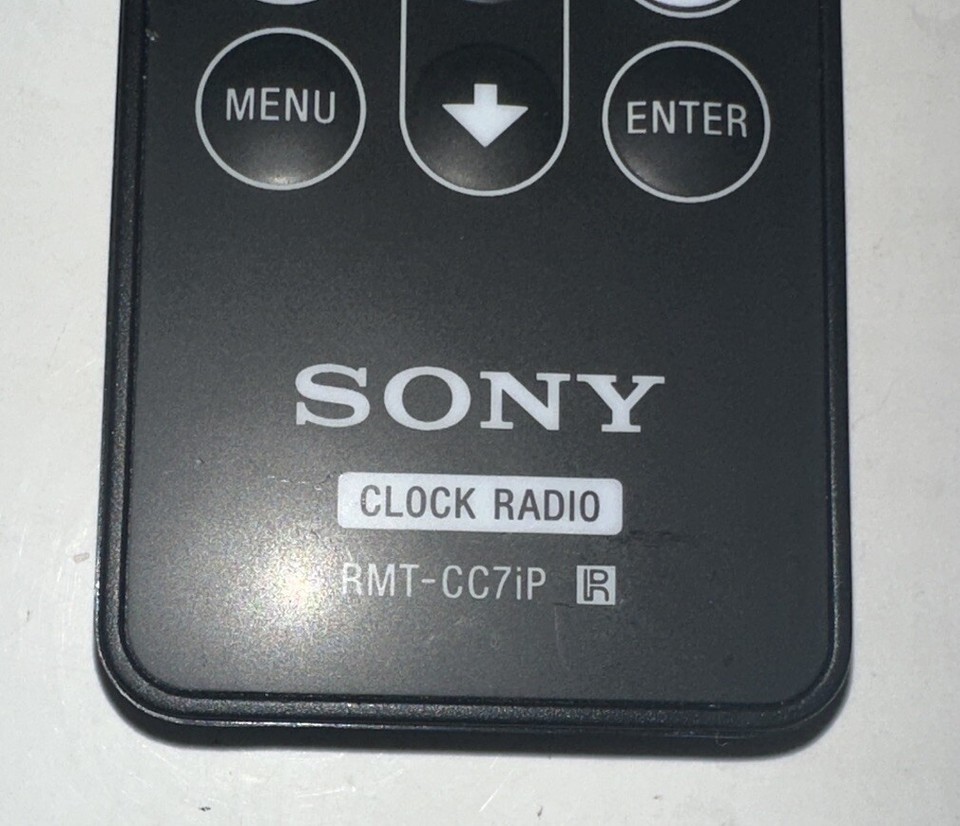 Genuine Original Sony Clock Radio remote control RMTCC7iP eBay