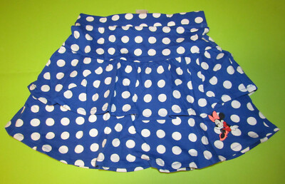 DISNEY Minnie Maus Rock blau weiß gepunktet NEU mit Etikett