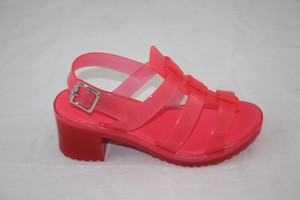 neon pink gladiator sandals