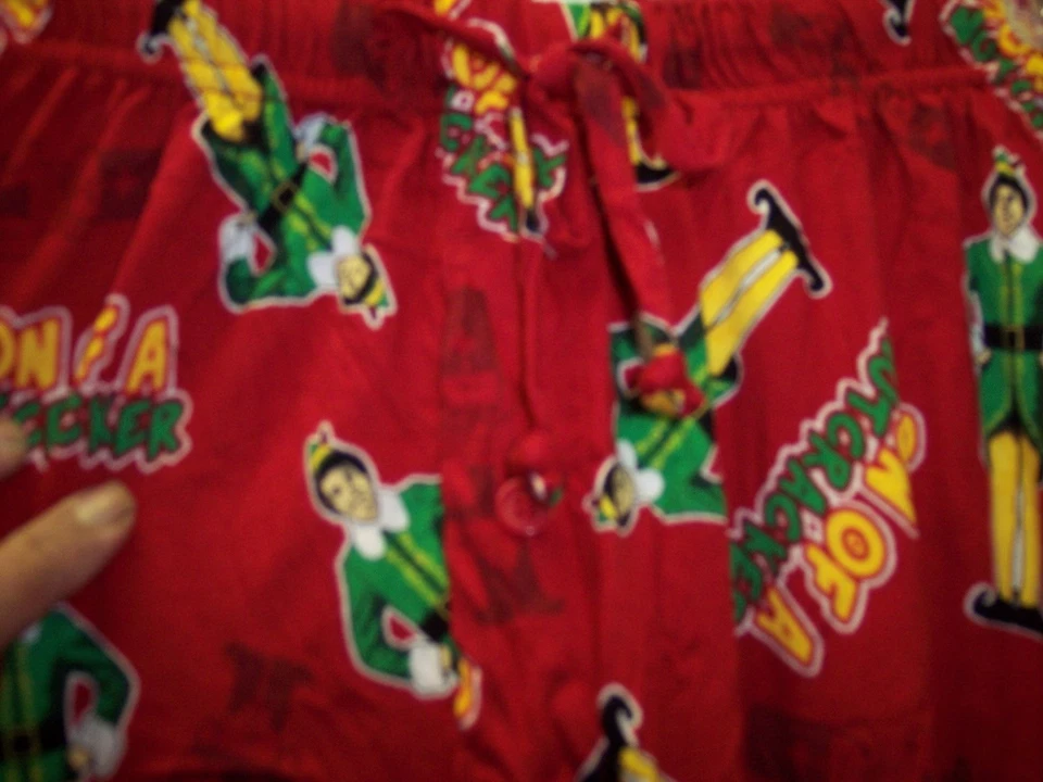 PANTALONES DE SALÓN BUDDY THE ELF THE MOVIE "HIJO DE UN CASCANUECES" PARA HOMBRE TALLA MEDIANA NUEVOS Foto 4 de 4