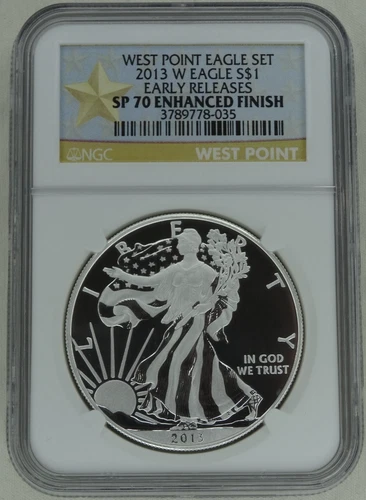 2013-W Enhanced Proof Silver Eagle NGC SP 70 Early Release US Mint $1 West Point