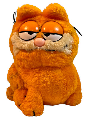 Vintage 1981 Dakin Garfield Fat Kitty Cat Plush Stuffed Animal 7'' Ginger Orange