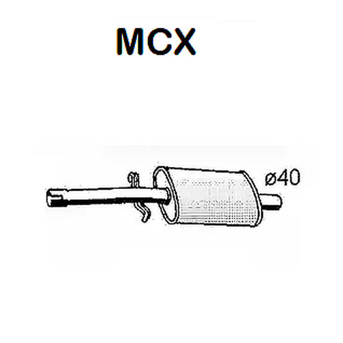 Zentral SchalldäMpfer Fiat Ritmo - Seat Ronda MCX 5934523-image