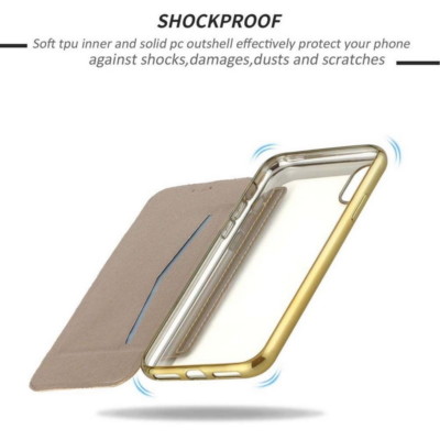 Cover per iPhone 16E/SE 2025, Custodia in PU Pelle Portafoglio Flip