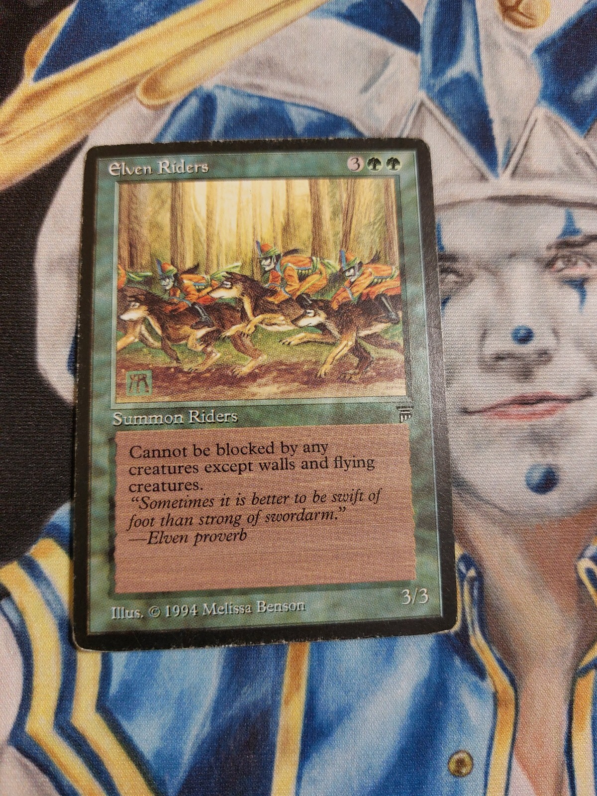 Elven Riders MTG Legends Rare Green Creature Moderately Played x1 GG1