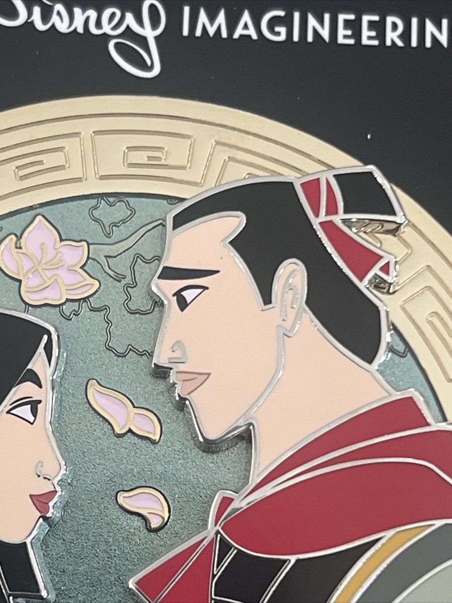 WDI Disney Mulan And Li Shang 25th Anniversary Medallion Pin Le