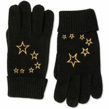 Jenni Embroidered Black Gloves Black One Size